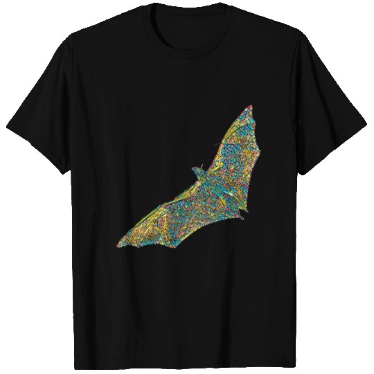 colorful bat mosaic comic T Shirts