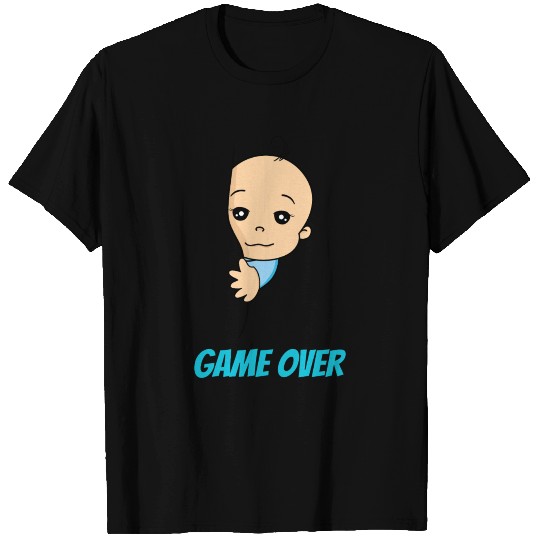 Game Over Baby Boy Pregnancy Pregnant Birth T Shirts