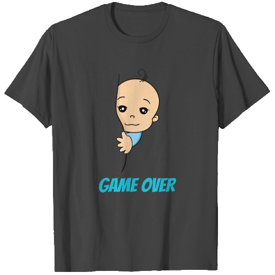 Game Over Baby Boy Pregnancy Pregnant Birth T Shirts
