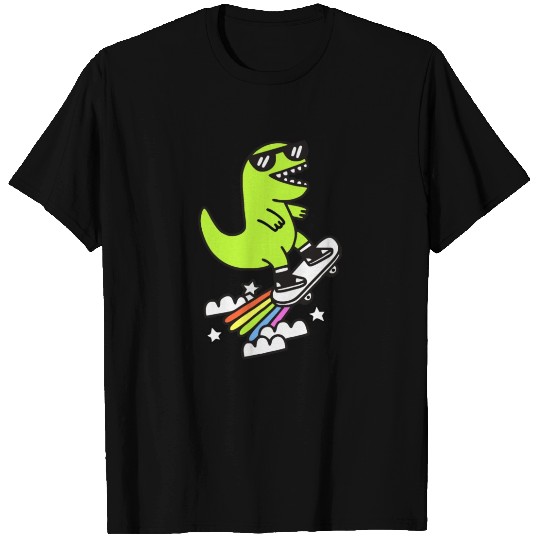 Rad Rex Funny Skateboard T Shirts