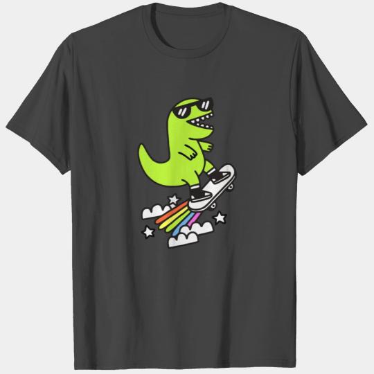 Rad Rex Funny Skateboard T Shirts