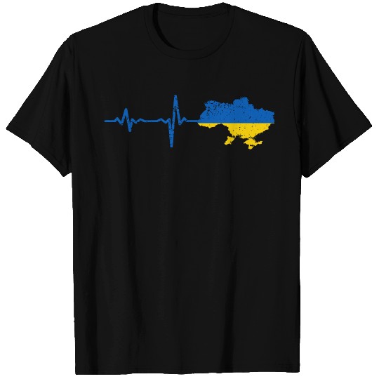 Heartbeat Ukraine gift T Shirts