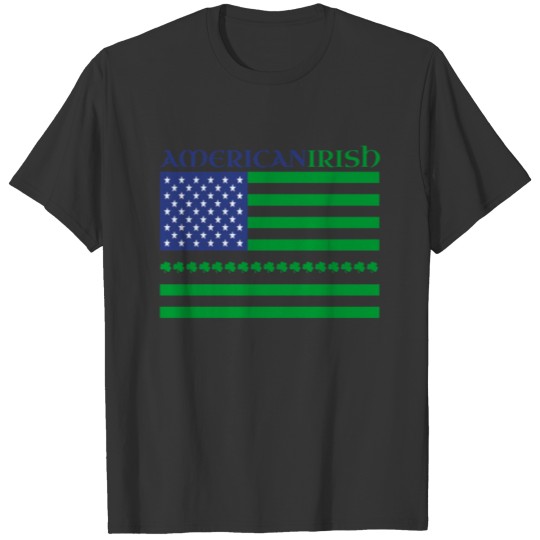 Irish american Flag St Patricks day T-shirt