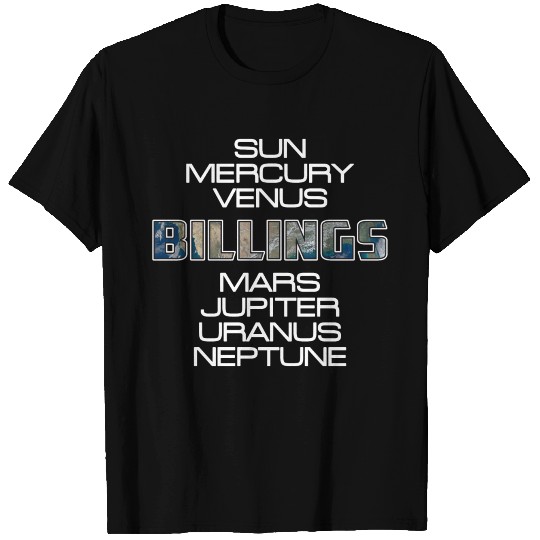 Solar System Planet Earth Billings Gift T Shirts