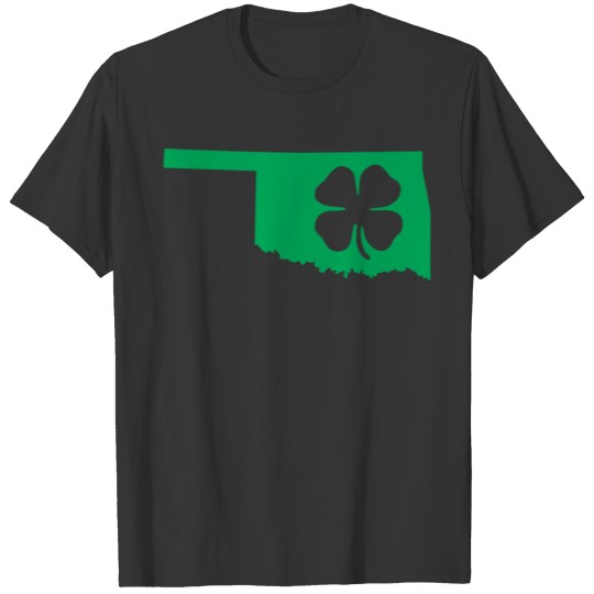 Oklahoma Usa Saint Patricks Day Map T-shirt