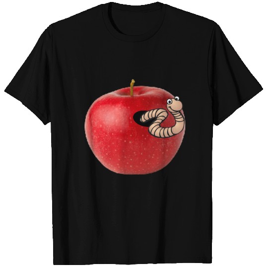 worm apple T Shirts
