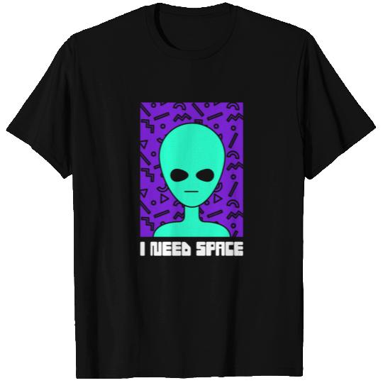 I Need Space | Retro 90s Alien Introvert T Shirts