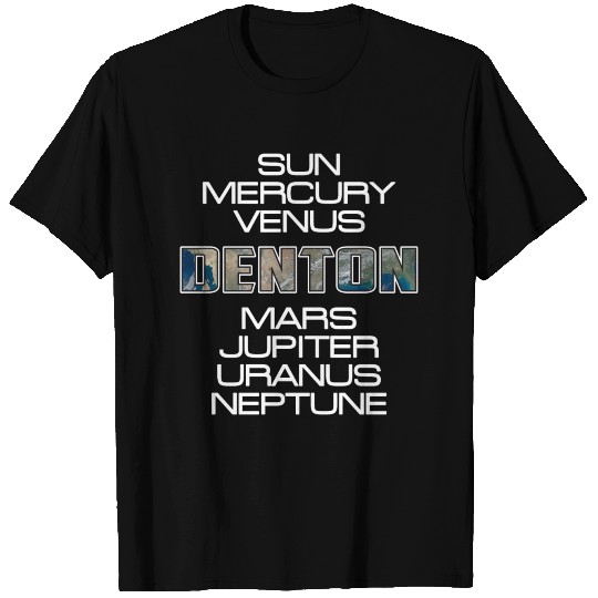 Solar System Planet Earth Denton Gift T Shirts