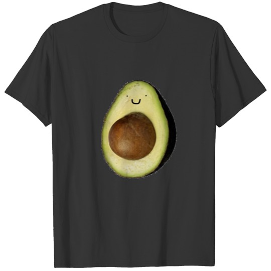 happy avocado smile food gift T Shirts