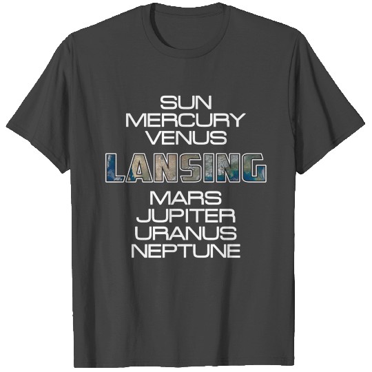 Solar System Planet Earth Lansing Gift T Shirts