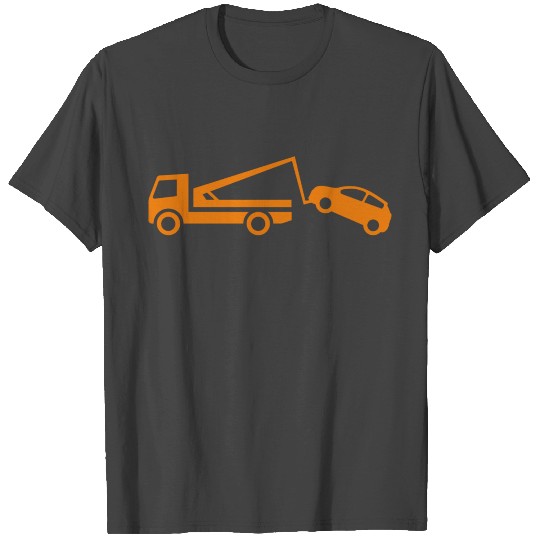 Truck Van Car Traffic Present Orange T Shirts
