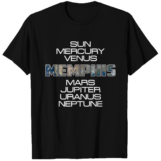 Solar System Planet Earth Memphis Gift T Shirts