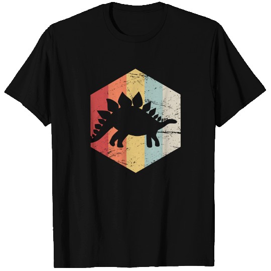 Retro 70s Stegosaurus T Shirts