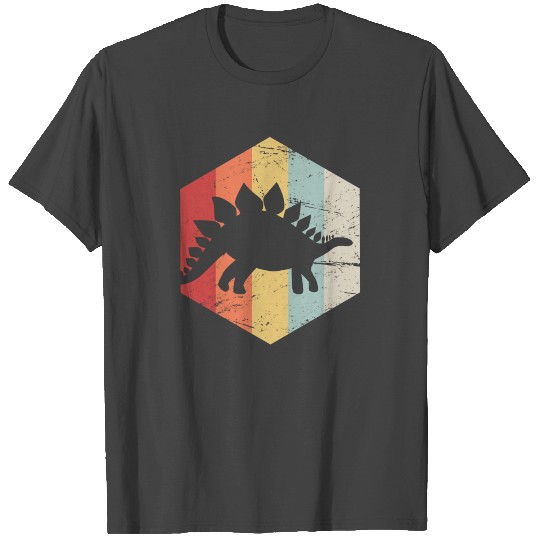 Retro 70s Stegosaurus T Shirts