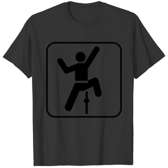 Climb Sports Boulder Present Gift Black T-shirt