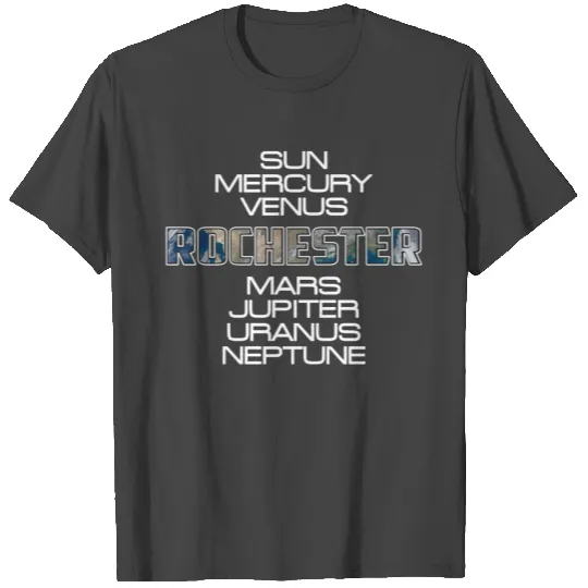 Solar System Planet Earth Rochester Gift T Shirts