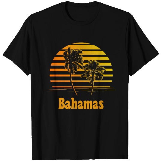 Bahamas Sunset Palm Trees T Shirts