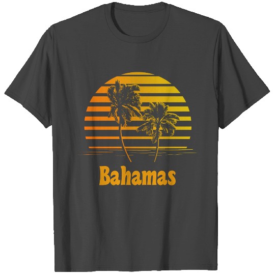 Bahamas Sunset Palm Trees T Shirts