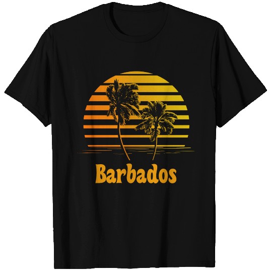 Barbados Sunset Palm Trees T Shirts