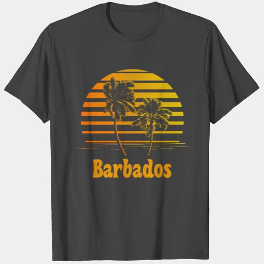 Barbados Sunset Palm Trees T Shirts