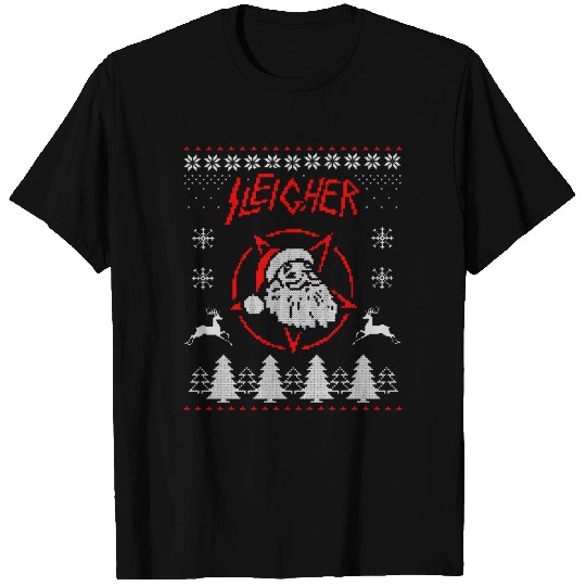Sleigher Christmas Ugly T Shirts