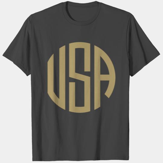 MONOGRAM CIRCLE USA GRUNGE T Shirts