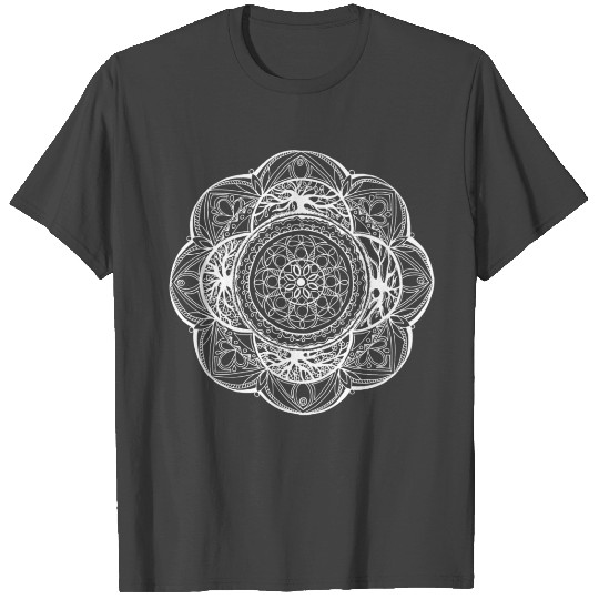 Circle Geometry Present Art Design White T Shirts