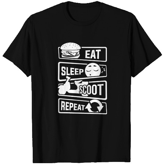 Eat Sleep Scoot Repeat - Scooter Cruise Italy T Shirts