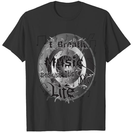 I breath music T-shirt