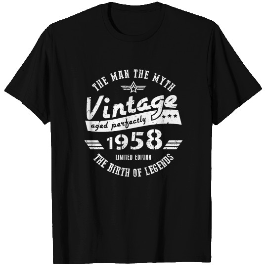 60th Birthday Gift For Men 1958 T Shirts
