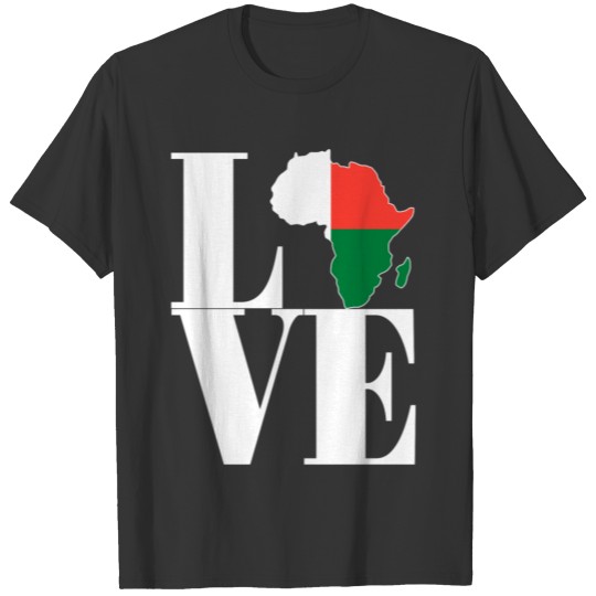 LOVE MADAGASCAR FLAG T-shirt