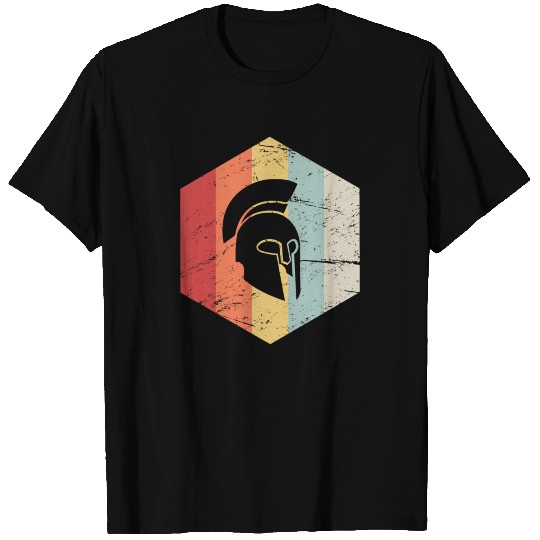 Retro Sparta Helmet Icon T Shirts