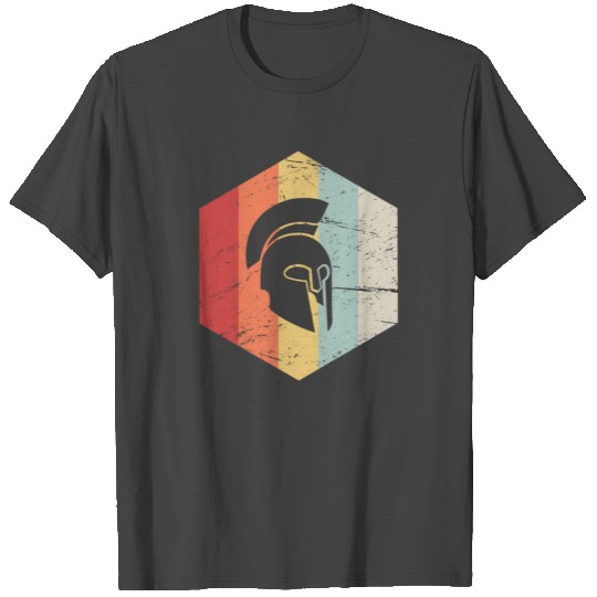 Retro Sparta Helmet Icon T Shirts