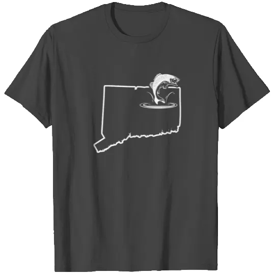 Large Mouth Bass Fishing Connecticut Bass Fly Fishing T Shirts