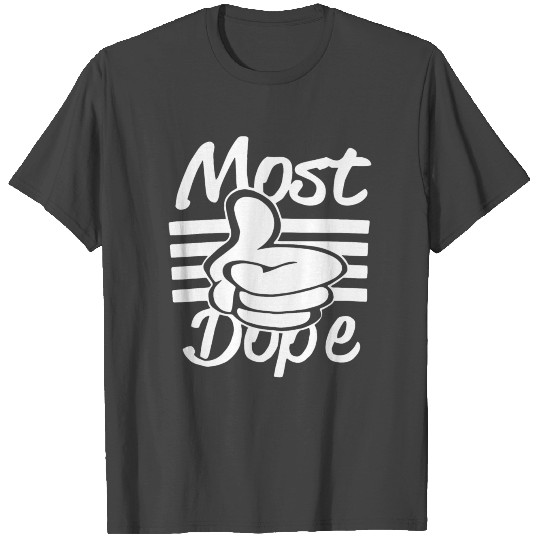 Most Dope Thumbs Up Mickey White Gloves New Black T Shirts