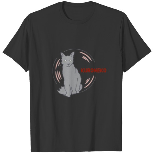 Kuroneko—Black cat (Feral Edition) T-shirt