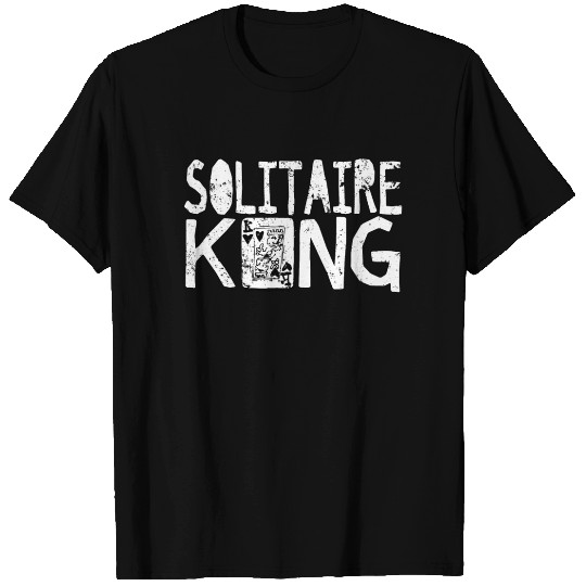 Solitaire King Card Games Fun T Shirts
