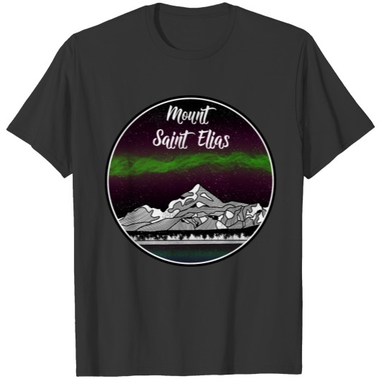 Aurora Borealis ALASKA Mountain T-shirt