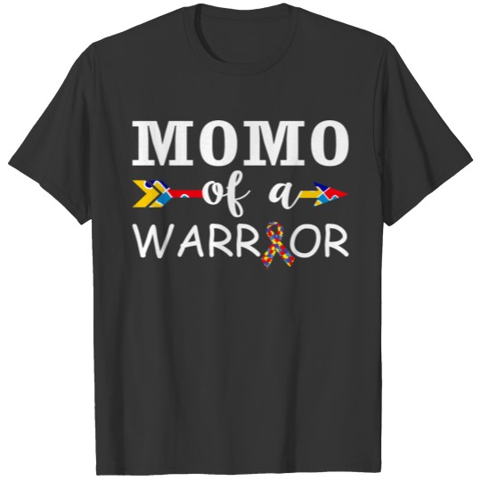 Momo Of A Warrior Autism Awareness T-shirt