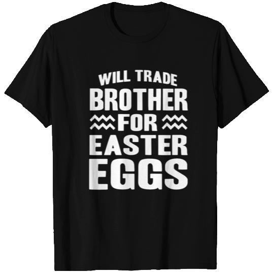 Brother Family Easter Eggs Bunny Gift Idea white T Shirts