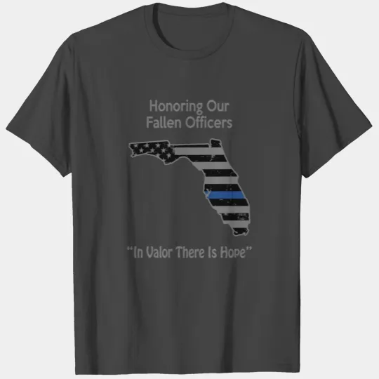 Florida Police Support The Police Gifts Retired Police T Shirts