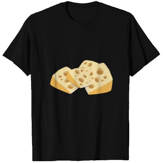Cheese holes mice milk yellow burger gift idea T Shirts