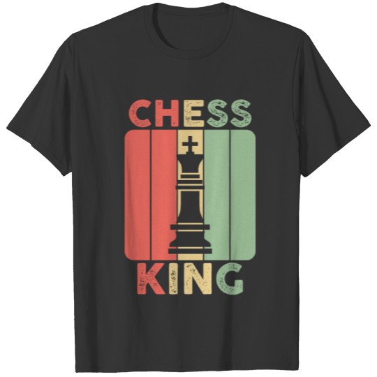chess king gift love playing board fields hobby T-shirt