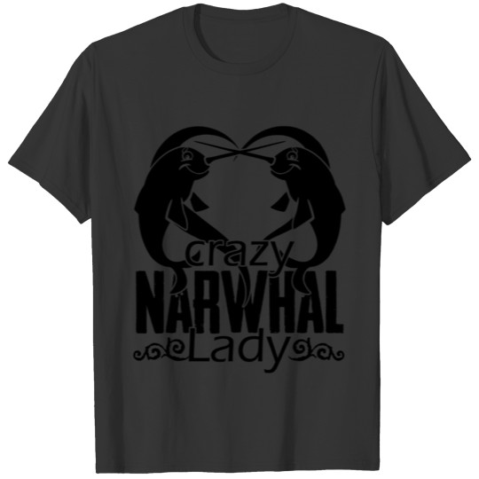 Narwhal Mug - Crazy Narwhal Lady Coffee Mug T-shirt