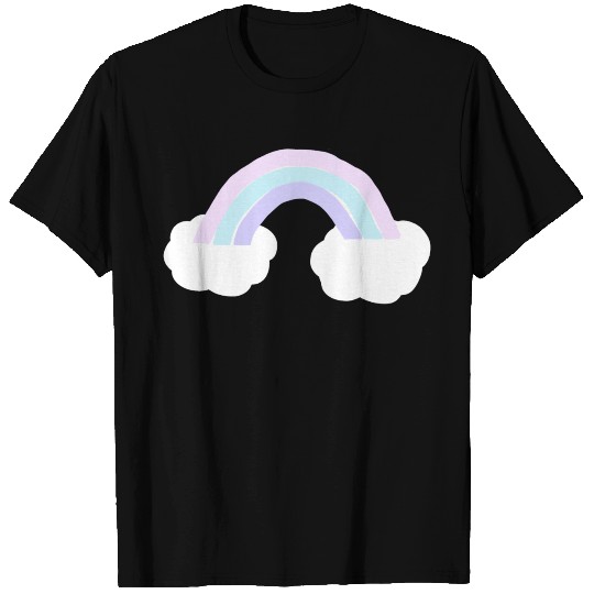 Pastel rainbow Clouds T Shirts