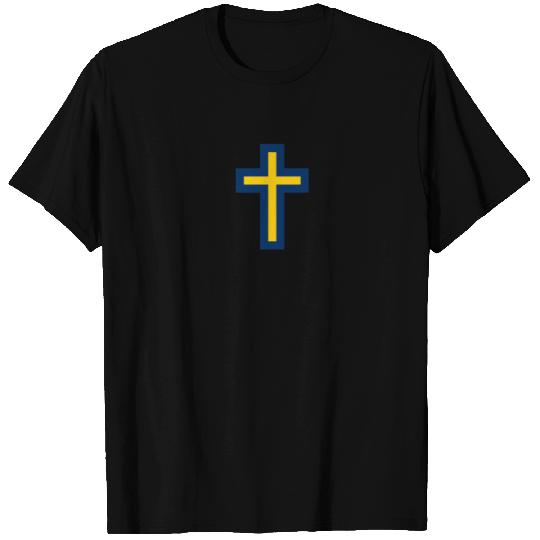 Maize Blue Cross T Shirts