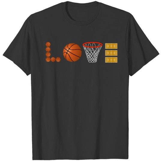 ILOVE Basketball Streetball Sport Slamdunks 2 T-shirt