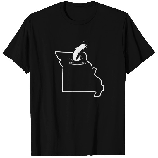 Big Catfish Jumping Missouri Aquarium Catfish T Shirts