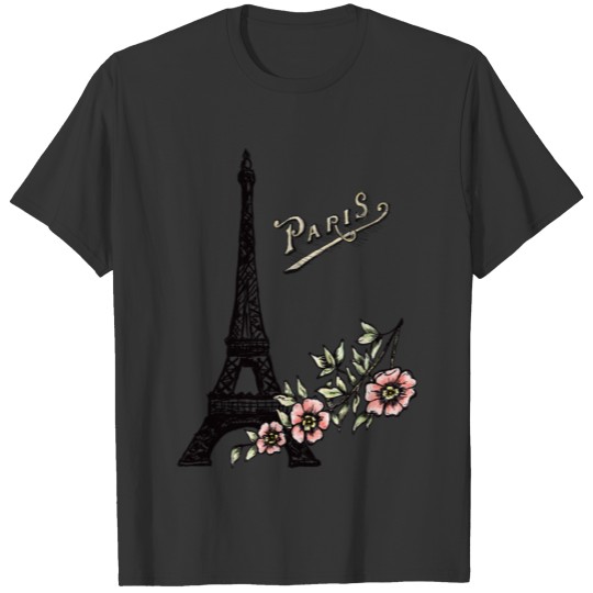 Paris Vintagecontest Vintage Flowers France T Shirts