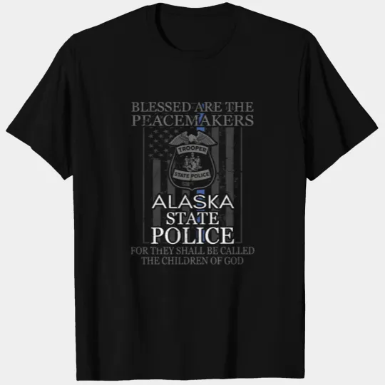 Alaska State Trooper T Shirts Police Support
